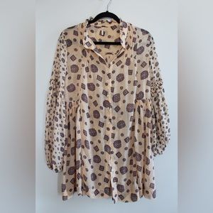 sheer free people tunic dress